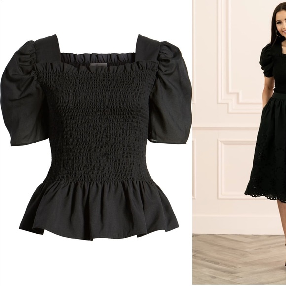 Rachel Parcell Tops - Rachel Parcell NWOT Square Neck Smock Top NWOT